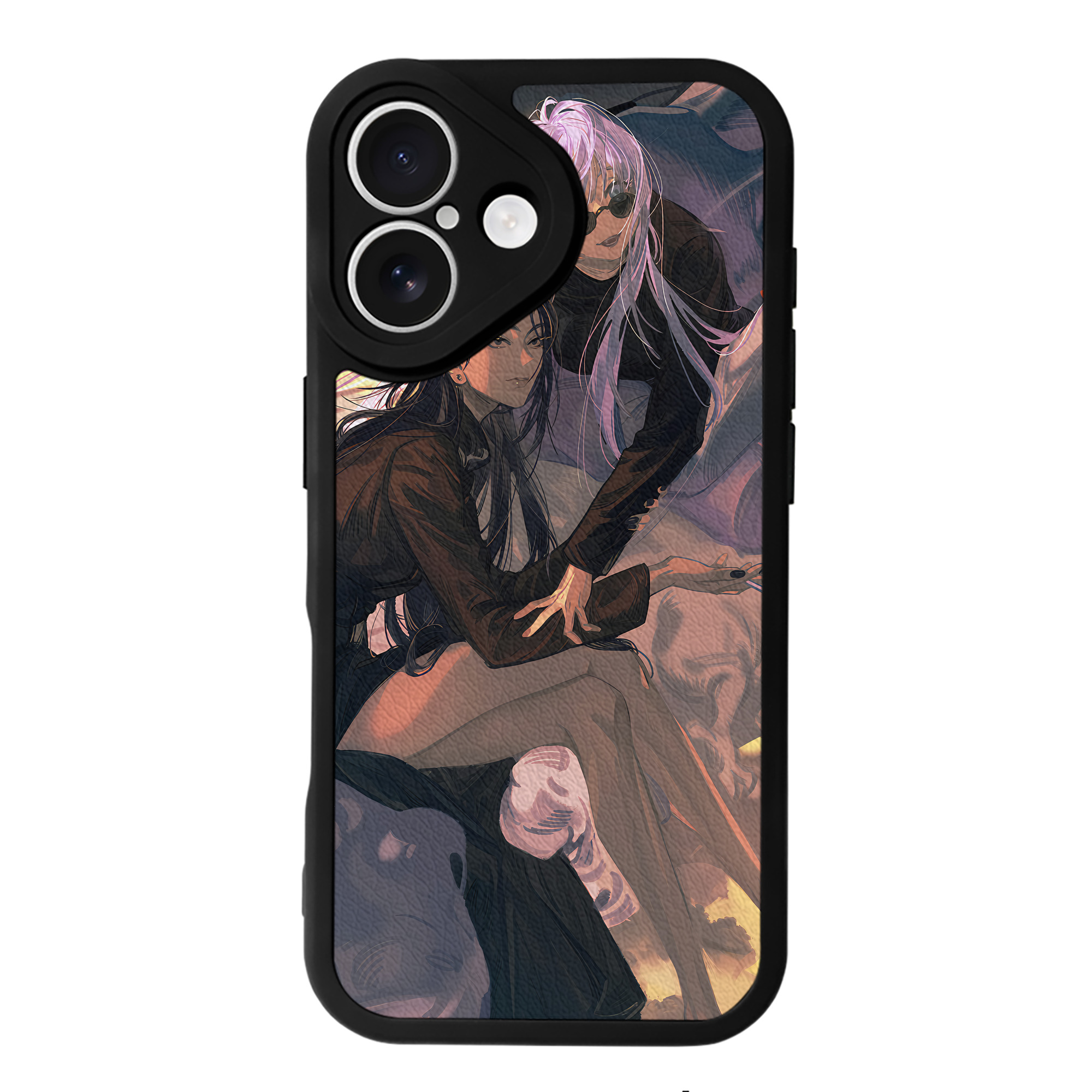 （画像用） 呪術廻戦 Jujutsu Kaisen 【iPhone 16シリーズ対応】シリコンスマホケース（レザー調） 材質：シリコン